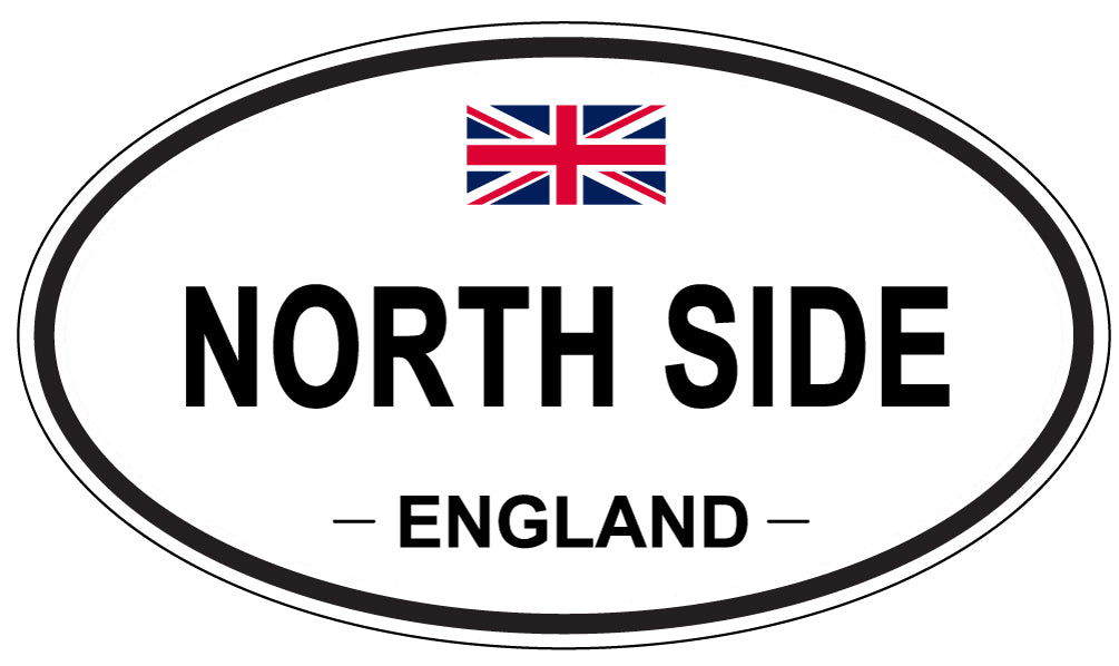 NORTH SIDE, ENGLAND - Oval Sticker