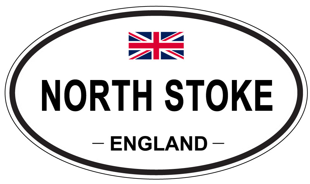 NORTH STOKE, ENGLAND - Oval Sticker