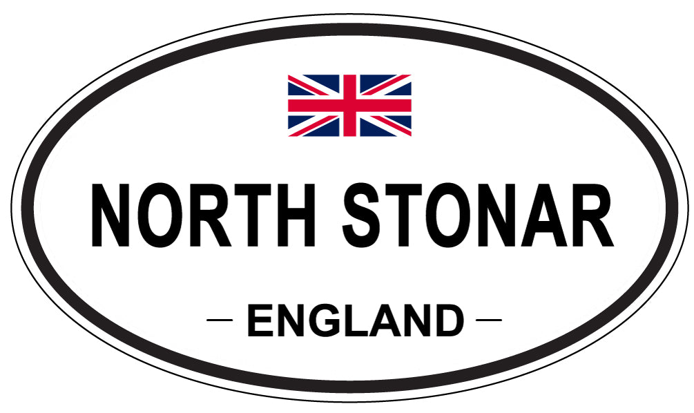 NORTH STONAR, ENGLAND - Oval Sticker