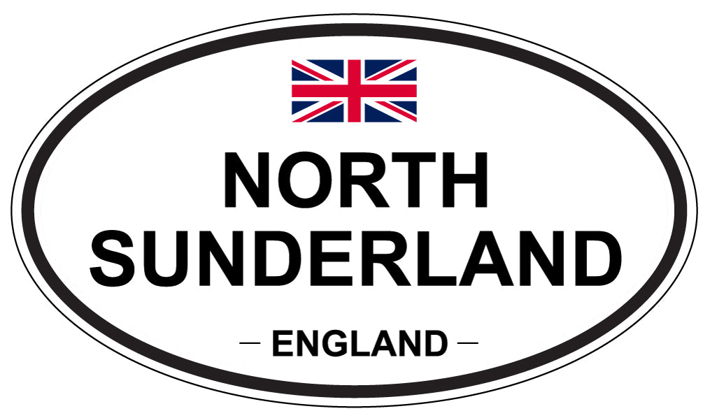 NORTH SUNDERLAND, England - Oval Magnet