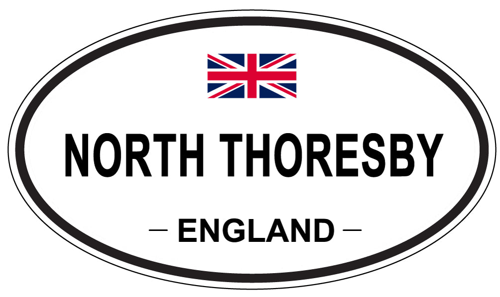 NORTH THORESBY, ENGLAND - Oval Sticker