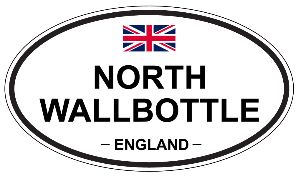 NORTH WALLBOTTLE, ENGLAND - Oval Sticker
