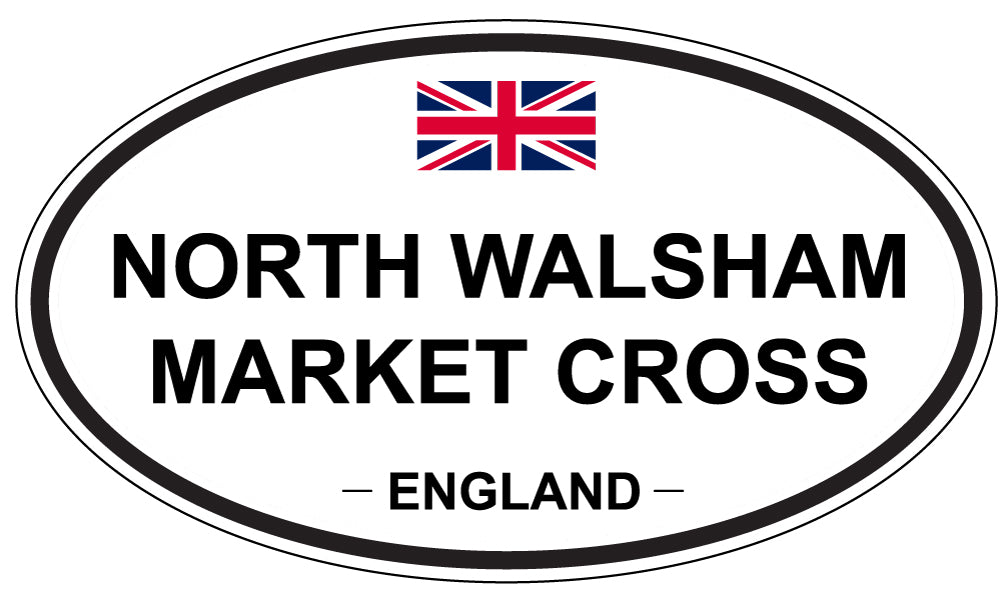 NORTH WALSHAM MARKET CROSS, England - Oval Magnet