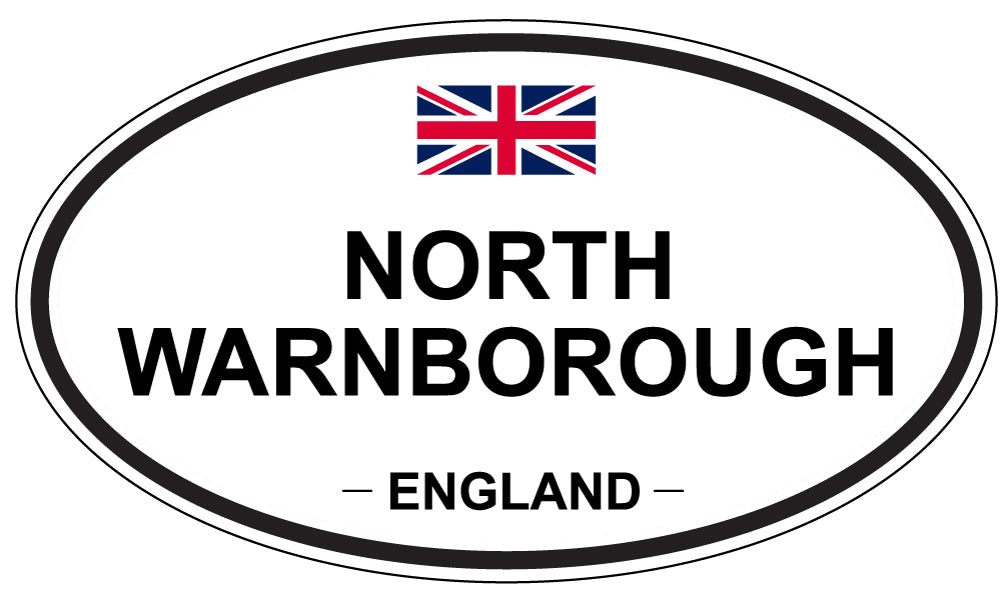 NORTH WARNBOROUGH, ENGLAND - Oval Sticker