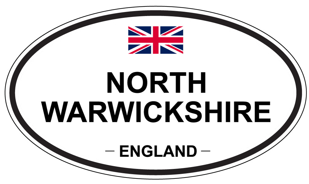 NORTH WARWICKSHIRE, England - Oval Magnet