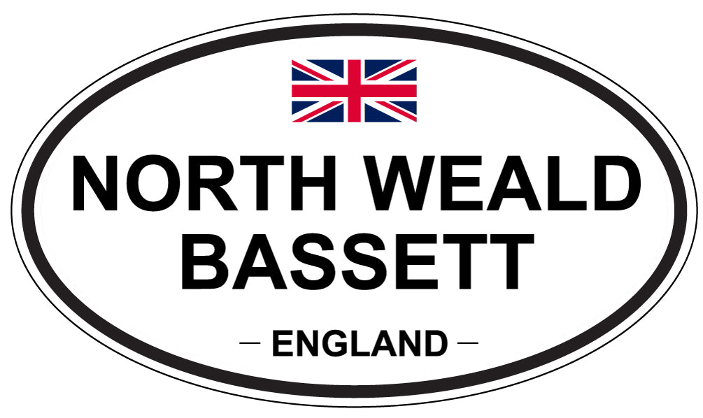 NORTH WEALD BASSETT, England - Oval Magnet