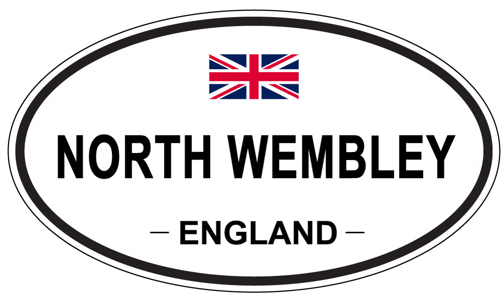 NORTH WEMBLEY, ENGLAND - Oval Sticker