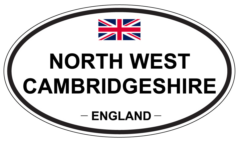 NORTH WEST CAMBRIDGESHIRE, England - Oval Magnet