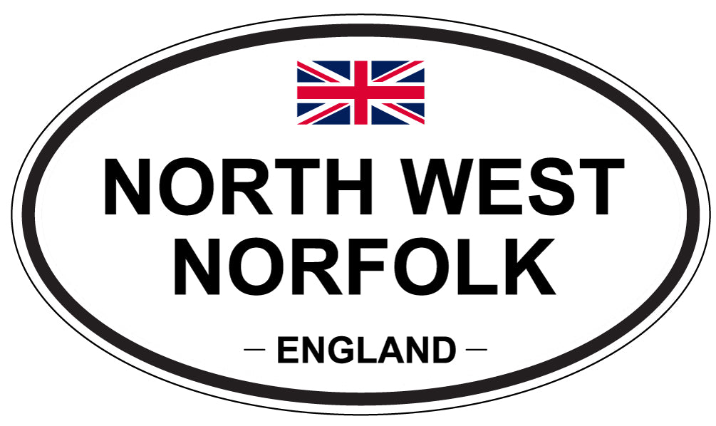 NORTH WEST NORFOLK, ENGLAND - Oval Sticker