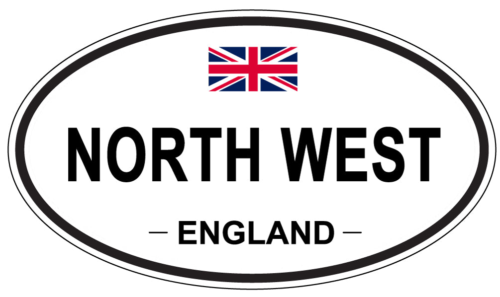 NORTH WEST, England - Oval Magnet