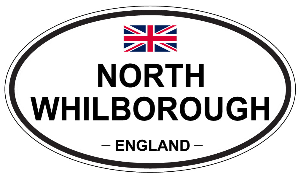 NORTH WHILBOROUGH, ENGLAND - Oval Sticker