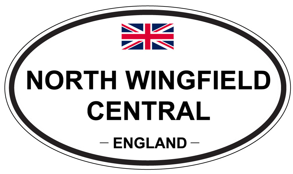 NORTH WINGFIELD CENTRAL, England - Oval Magnet