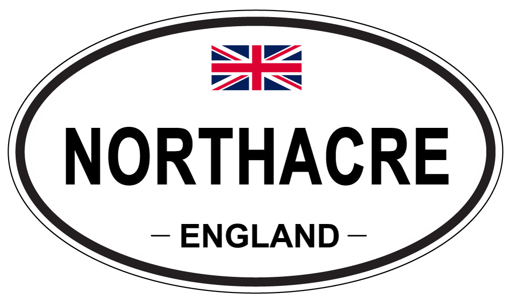 NORTHACRE, ENGLAND - Oval Sticker
