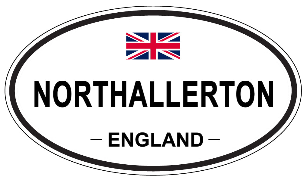 NORTHALLERTON, ENGLAND - Oval Sticker