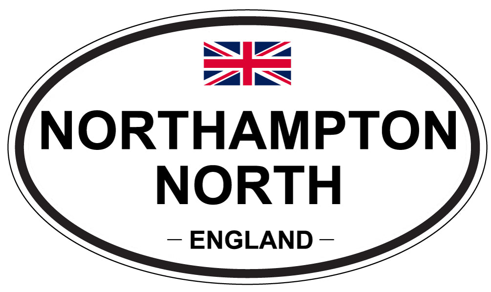 NORTHAMPTON NORTH, England - Oval Magnet