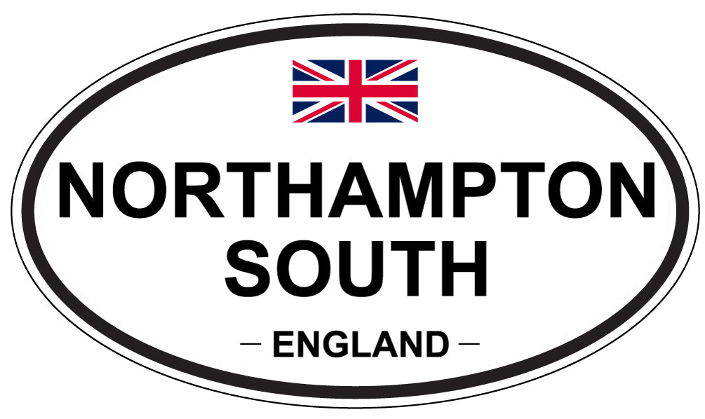 NORTHAMPTON SOUTH, ENGLAND - Oval Sticker