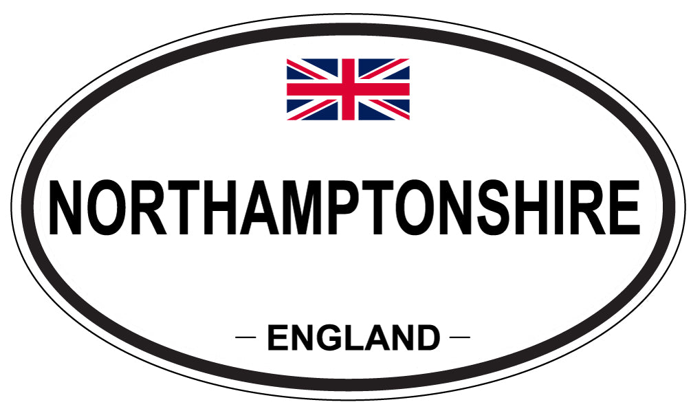 NORTHAMPTONSHIRE, England - Oval Magnet