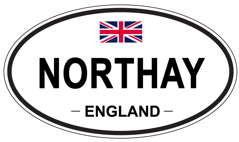 NORTHAY, ENGLAND - Oval Sticker
