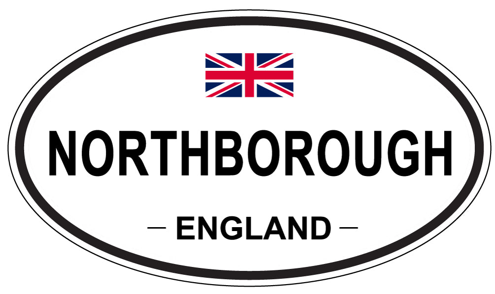 NORTHBOROUGH, ENGLAND - Oval Sticker