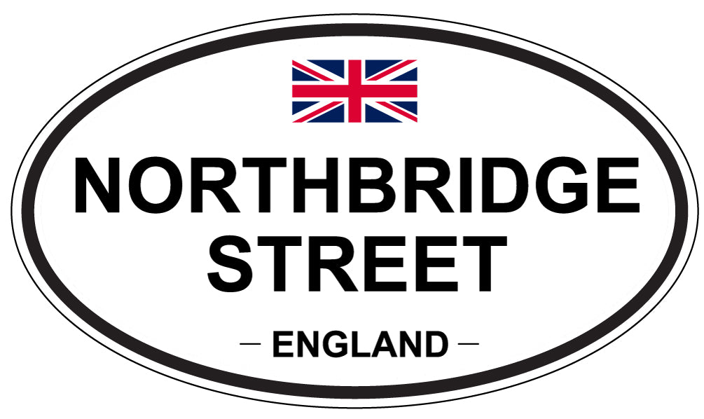 NORTHBRIDGE STREET, England - Oval Magnet