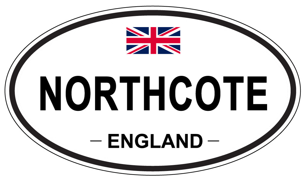 NORTHCOTE, ENGLAND - Oval Sticker
