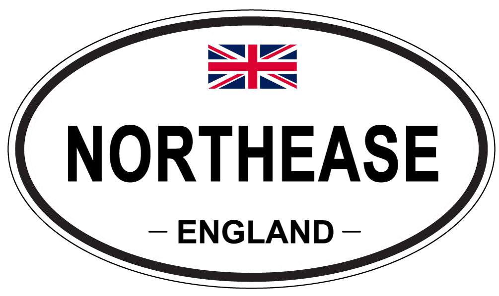 NORTHEASE, England - Oval Magnet