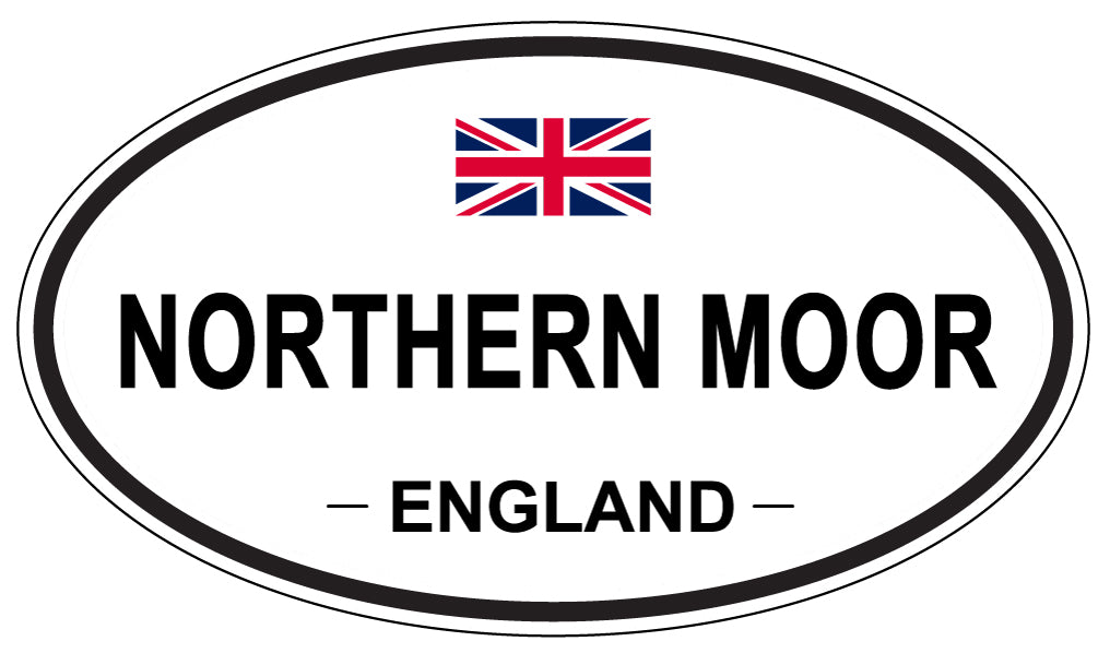 NORTHERN MOOR, ENGLAND - Oval Sticker