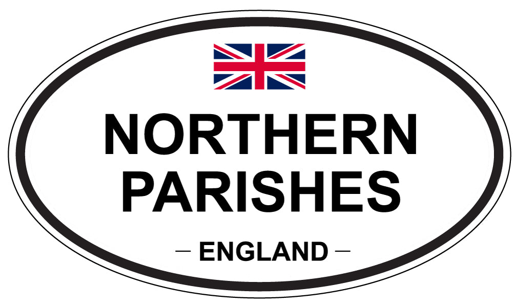 NORTHERN PARISHES, ENGLAND - Oval Sticker