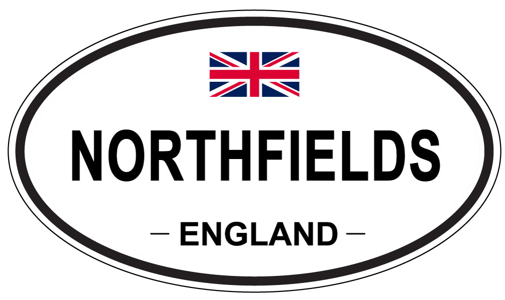 NORTHFIELDS, ENGLAND - Oval Sticker