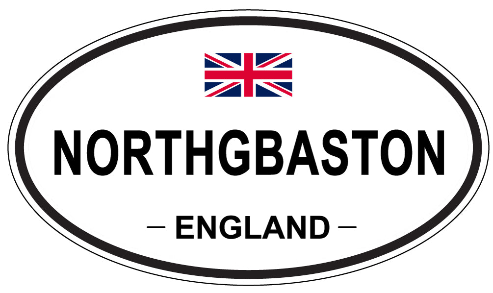 NORTHGBASTON, England - Oval Magnet