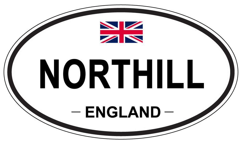 NORTHILL, England - Oval Magnet