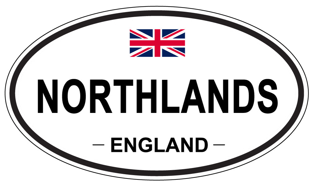 NORTHLANDS, ENGLAND - Oval Sticker