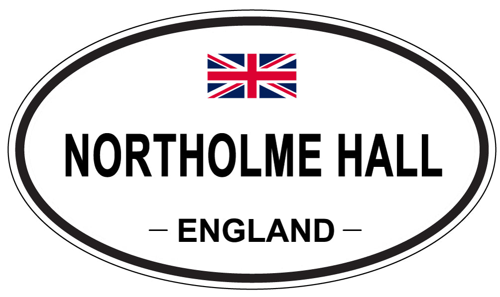 NORTHOLME HALL, ENGLAND - Oval Sticker