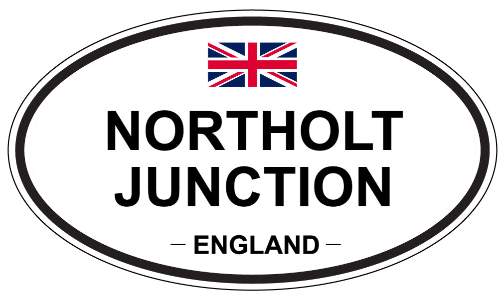 NORTHOLT JUNCTION, ENGLAND - Oval Sticker