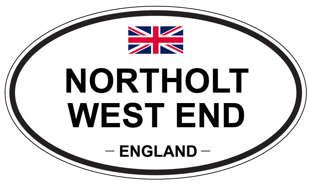 NORTHOLT WEST END, England - Oval Magnet