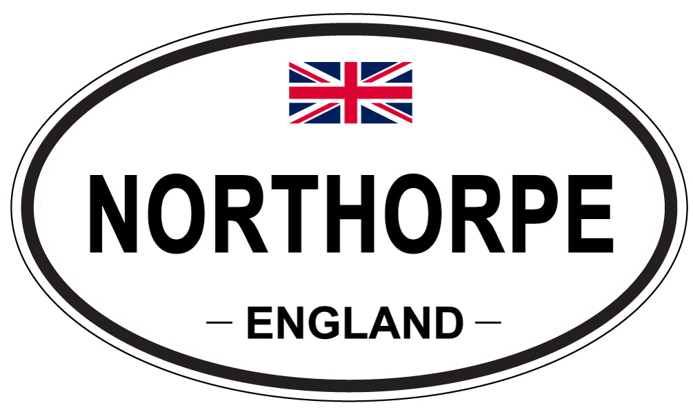 NORTHORPE, ENGLAND - Oval Sticker