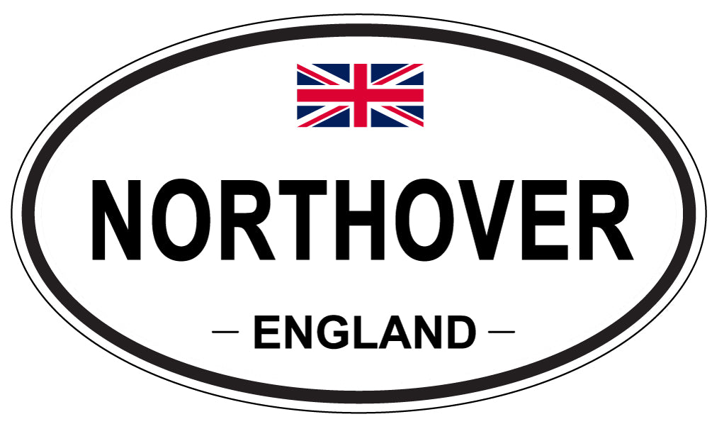 NORTHOVER, ENGLAND - Oval Sticker