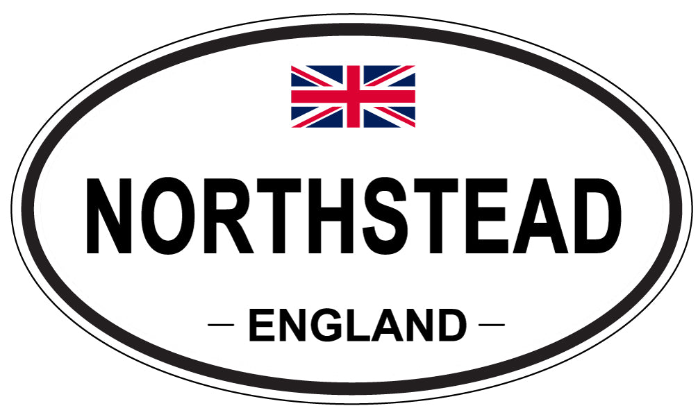 NORTHSTEAD, ENGLAND - Oval Sticker