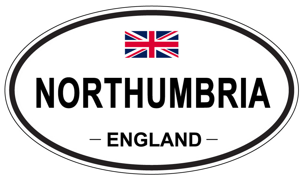NORTHUMBRIA, England - Oval Magnet