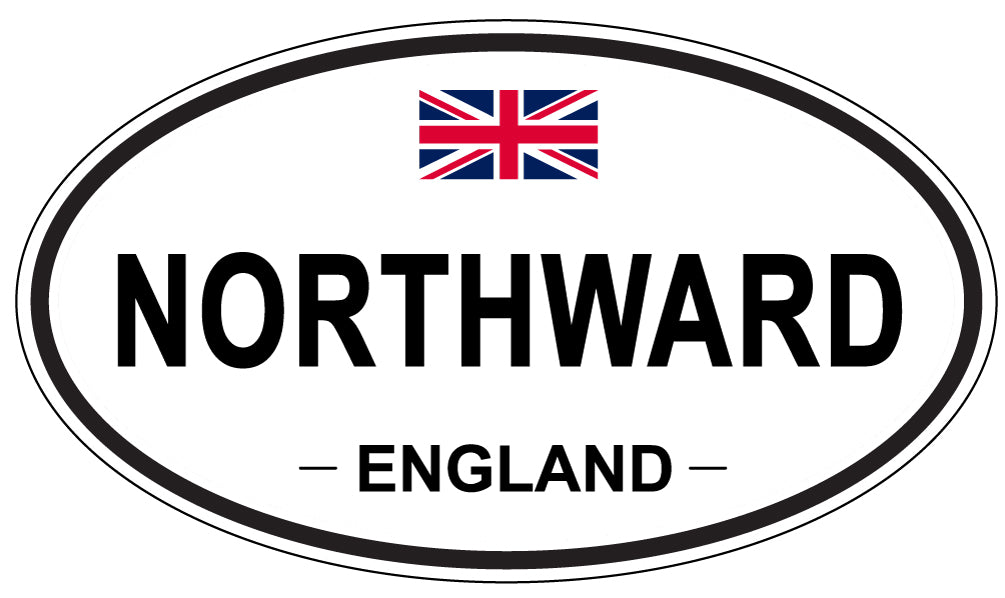 NORTHWARD, England - Oval Magnet