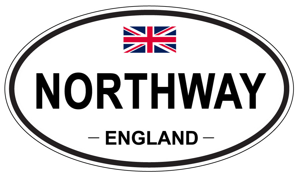NORTHWAY, England - Oval Magnet