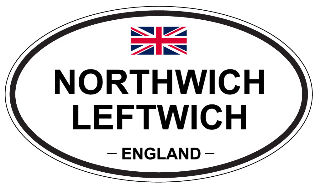 NORTHWICH LEFTWICH, England - Oval Magnet