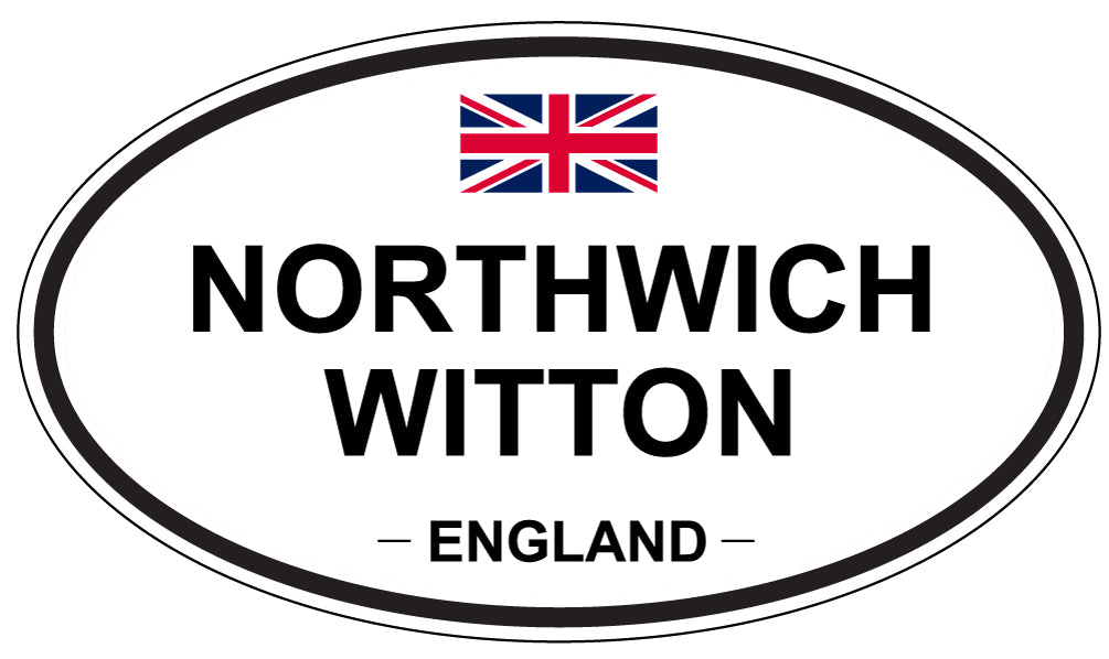 NORTHWICH WITTON, ENGLAND - Oval Sticker