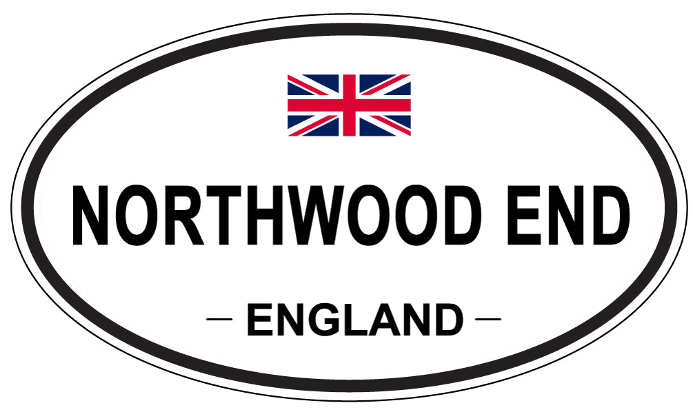 NORTHWOOD END, England - Oval Magnet
