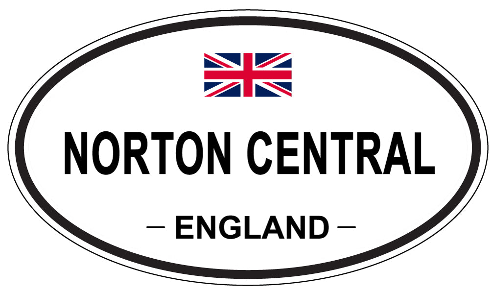 NORTON CENTRAL, England - Oval Magnet