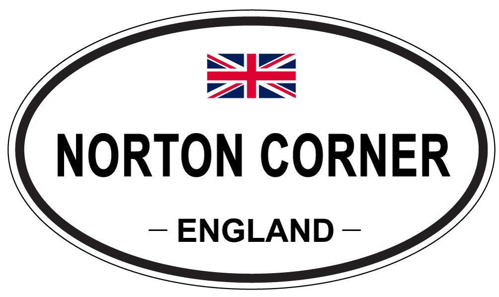 NORTON CORNER, ENGLAND - Oval Sticker