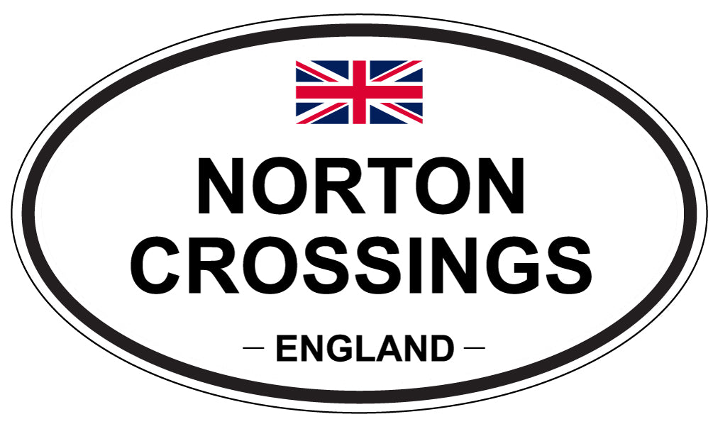 NORTON CROSSINGS, England - Oval Magnet