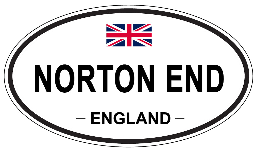 NORTON END, ENGLAND - Oval Sticker