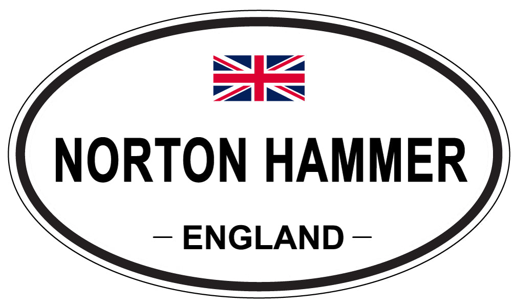 NORTON HAMMER, England - Oval Magnet