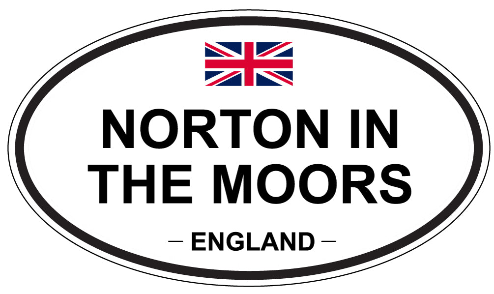 NORTON IN THE MOORS, ENGLAND - Oval Sticker